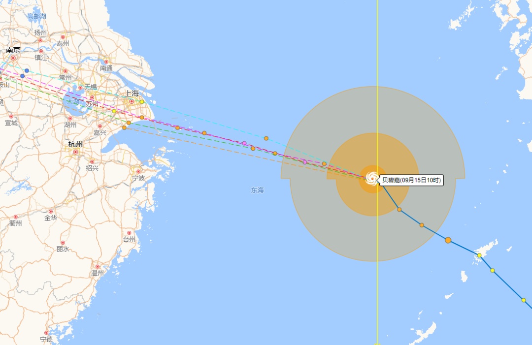 刚刚确认，紧急警报！最大可能于明天凌晨至上午，在宁波到上海一带沿海登陆！