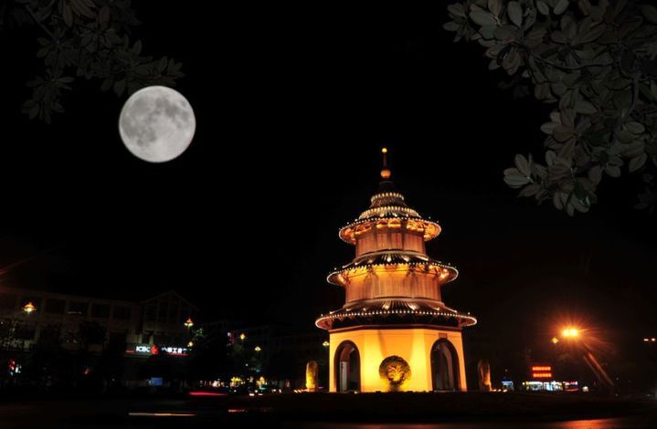 中秋节扬州“赏月地图”地图