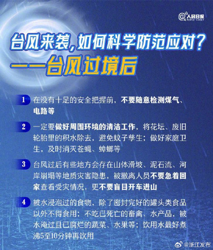 台风天,这份防灾指南请收好 台风天,这份防灾指南请收好