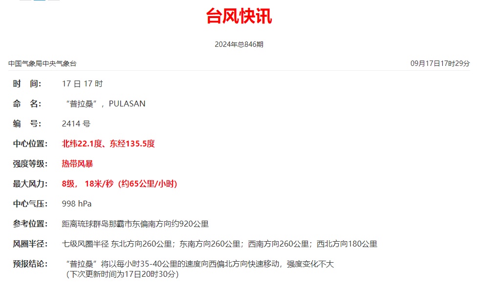 “普拉桑”直奔浙江，“苏力”又将生成？9月台风组团来了……