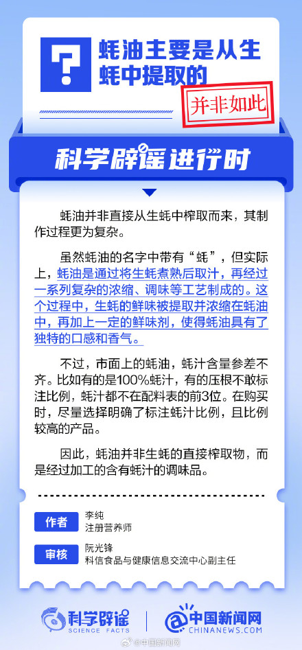 蚝油是直接从生蚝中榨取的吗? 蚝油是直接从生蚝中榨取的吗?