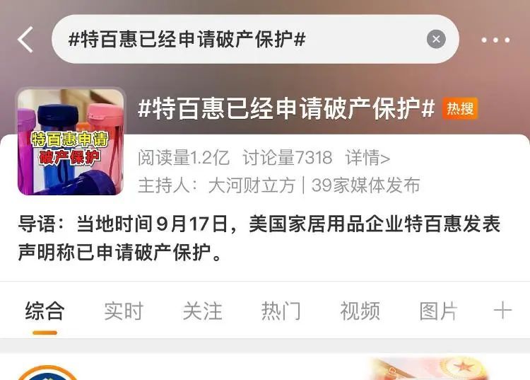 销售额连续下滑,知名品牌申请破产保护 销售额连续下滑,知名品牌申请破产保护