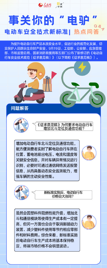转扩！电动自行车新标准热点问答