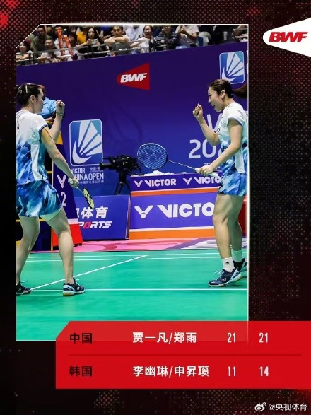 淘汰两对韩国组合 国羽三对女双晋级中国赛四强 淘汰两对韩国组合 国羽三对女双晋级中国赛四强