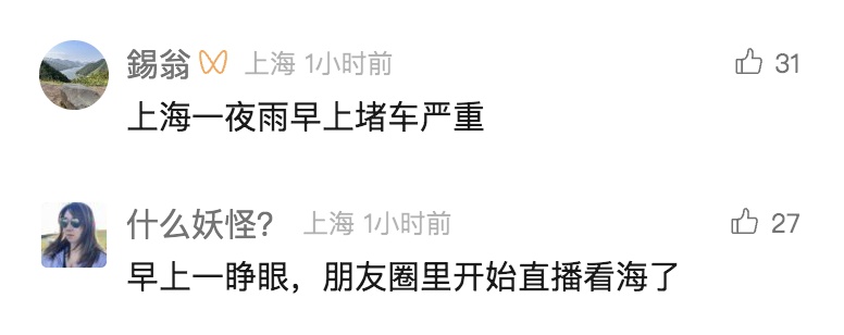 上海今天早高峰犹如“历劫”?中心城区等地降水达100毫米以上!这些道路临时封闭→ 上海今天早高峰犹如“历劫”?中心城区等地降水达100毫米以上!这些道路临时封闭→