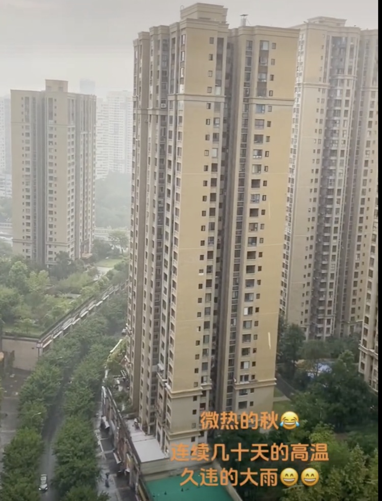 下雨了!“退烧”了!重庆网友:好想出去冲个凉! 下雨了!“退烧”了!重庆网友:好想出去冲个凉!