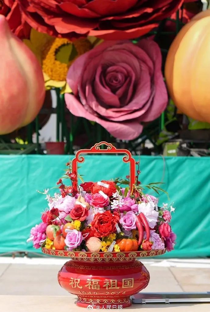 还有3天完工亮相！天安门广场大花篮抢先看→