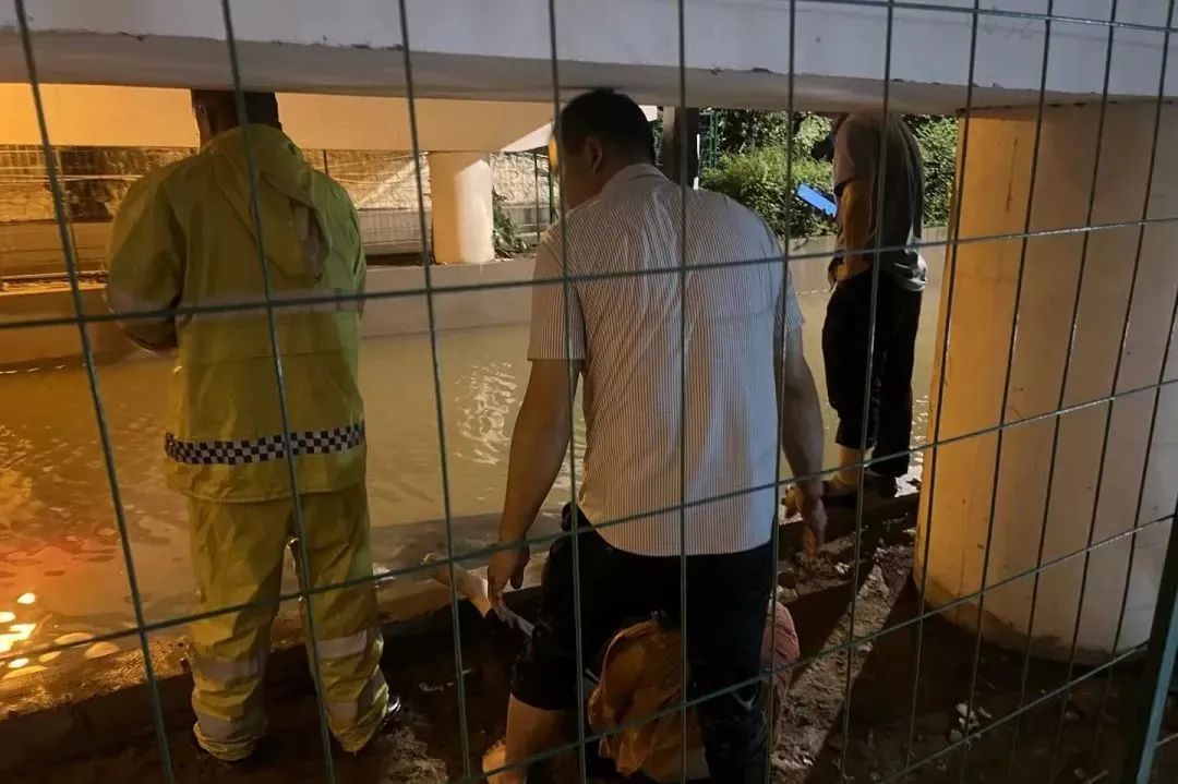 台风夜,这对父子毅然下水…… 台风夜,这对父子毅然下水……