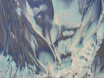 绝美！钱塘江退潮后现羽毛状纹理