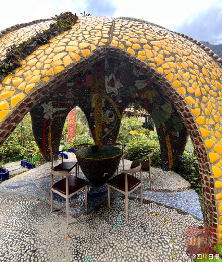 汶川父子两代人在废墟上打造植物王国