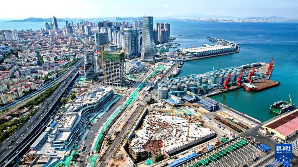 青岛国际邮轮港区：抢抓施工“黄金期” 建设按下“快进键”