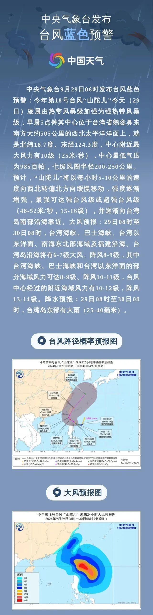 第18号台风“山陀儿” 最新消息！