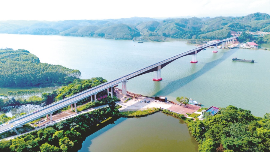 车程2小时缩短至5分钟!广西又一座大桥通车 车程2小时缩短至5分钟!广西又一座大桥通车