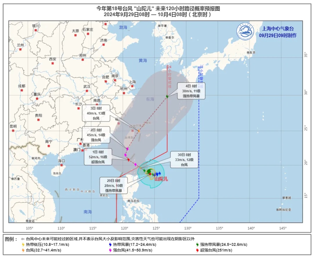 注意！台风升级，上海将受影响，大风+降温+降水，气温先降后升，国庆天气公告→