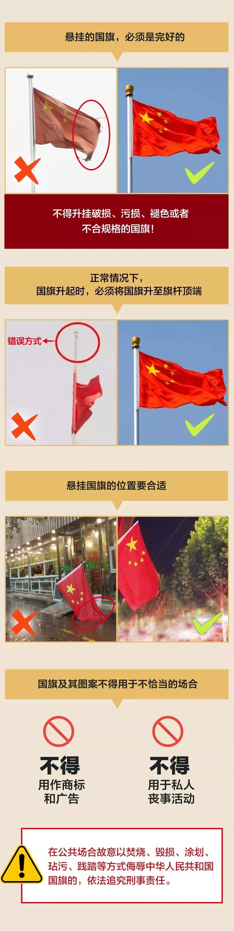 挂国旗迎国庆,这些事项要注意! 挂国旗迎国庆,这些事项要注意!