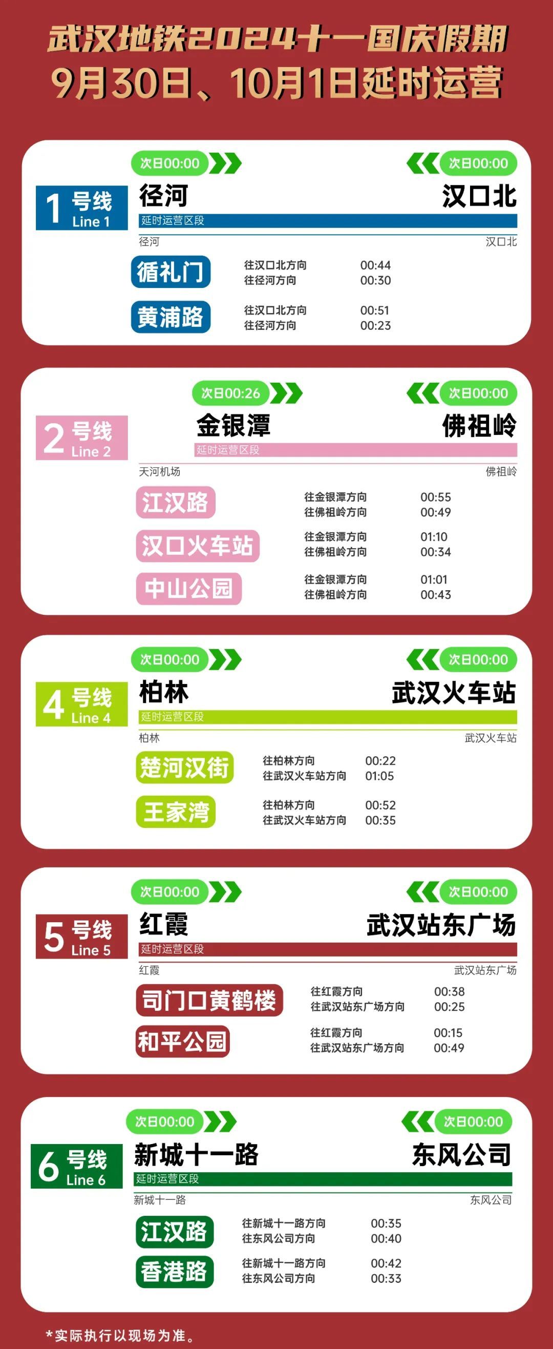 武汉地铁临时调整！今晚开始