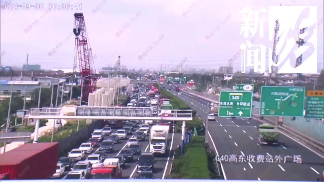 中午就开始了！上海出城高速，部分路段已经堵了5公里→