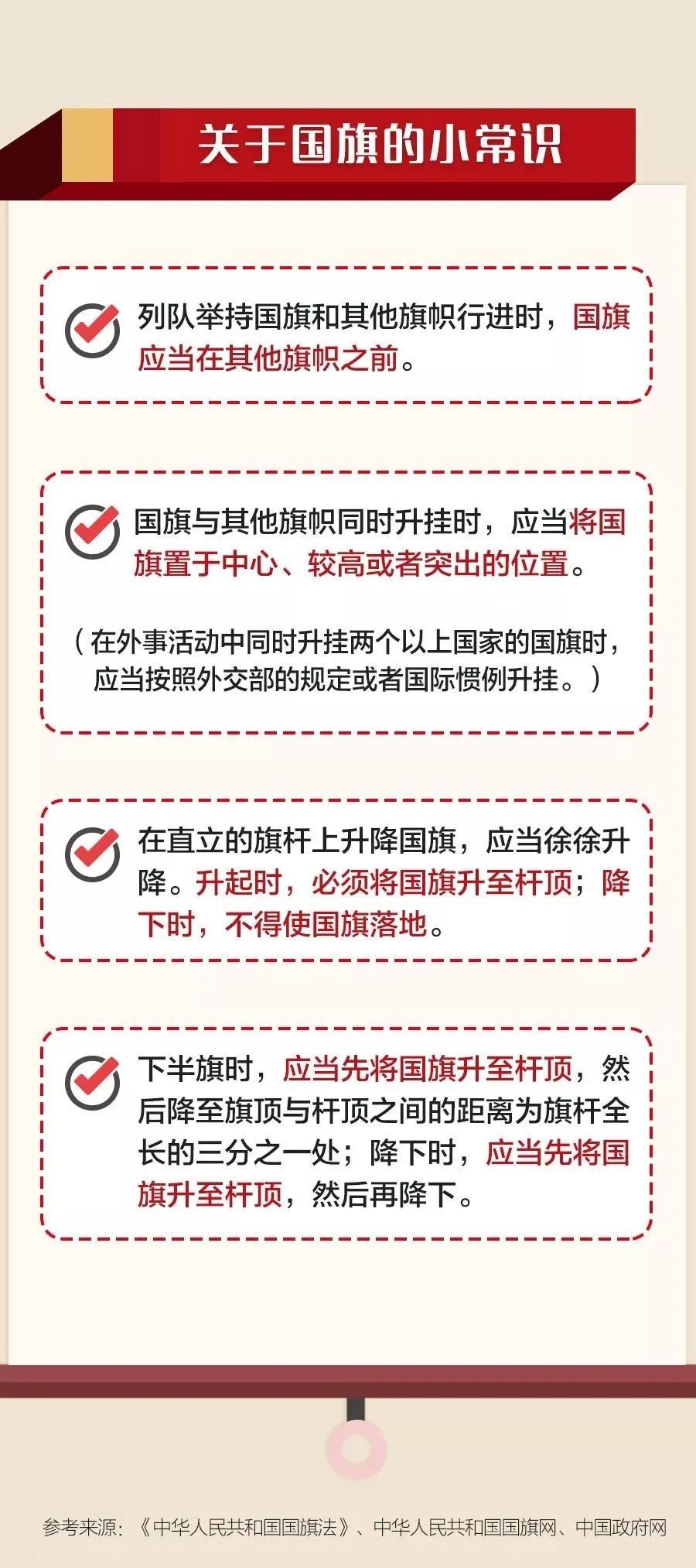 挂国旗迎国庆,这些事项要注意! 挂国旗迎国庆,这些事项要注意!