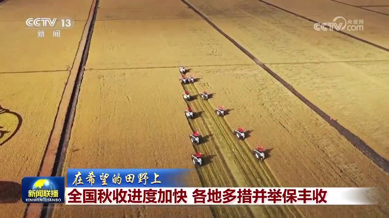 【在希望的田野上】全国秋收进度加快 各地多措并举保丰收