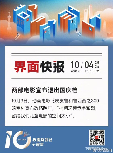 两部电影宣布退出国庆档