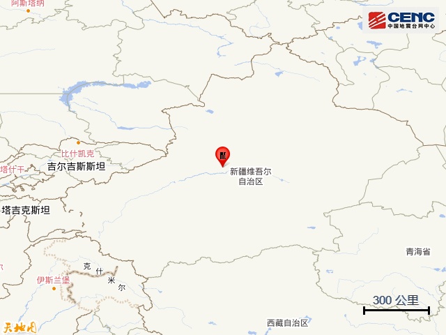 新疆库车，清晨地震