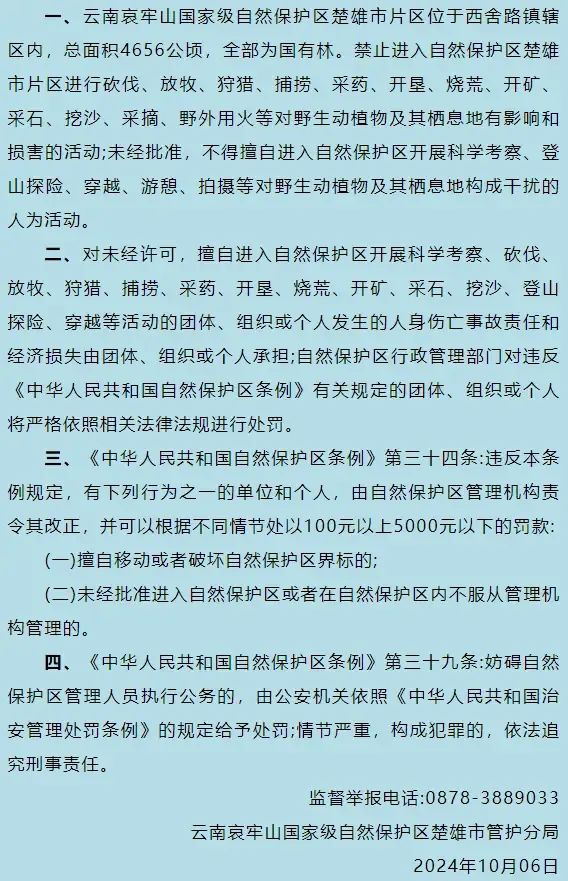 在哀牢山拍写真引热议，当事人：是开放景区！最新规定：擅闯保护区最高罚5000元