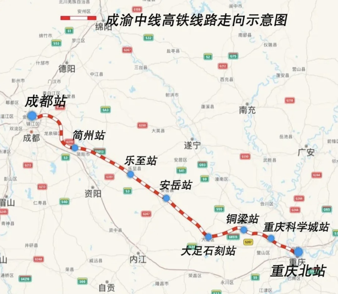 国庆期间，四川多条高铁建设有新进展→