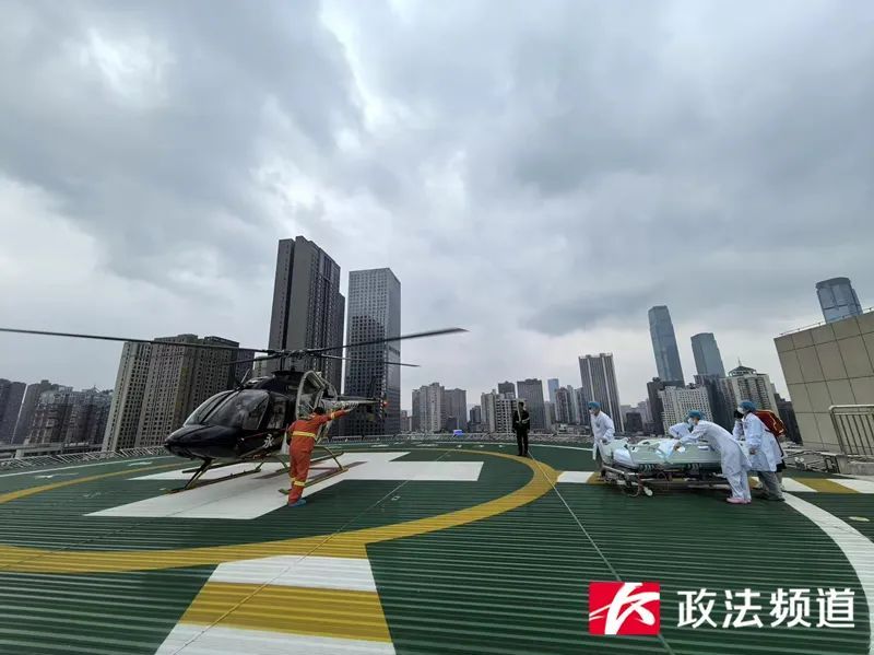 澧县→长沙，50分钟抵达！直升机紧急转运救助重症患者