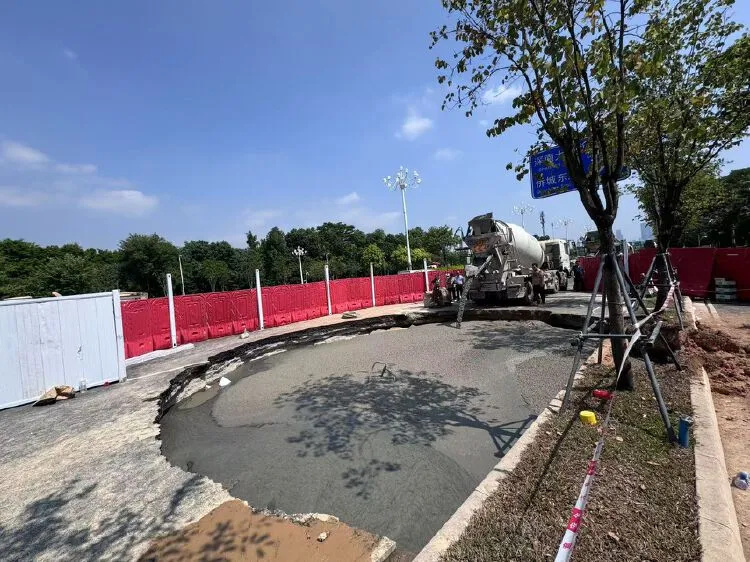 深圳滨海大道一路段发生塌陷！无人员伤亡，现场最新情况