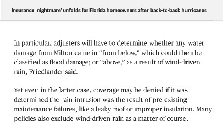 两场飓风灾害后，买了保险的美国人傻眼了......