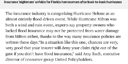 两场飓风灾害后，买了保险的美国人傻眼了......