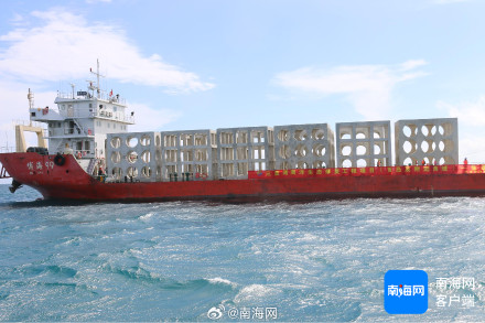 三亚投放320个人工鱼礁,为海洋生物筑“新家” 三亚投放320个人工鱼礁,为海洋生物筑“新家”