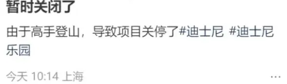 上海迪士尼一项目有人“跳船后登山”?官方回应 上海迪士尼一项目有人“跳船后登山”?官方回应