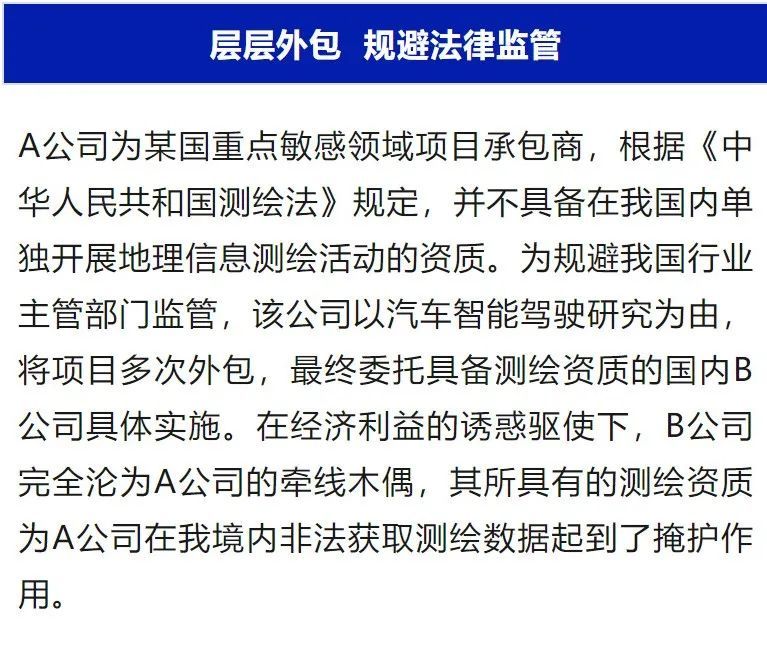 国家安全部：某境外企业以汽车智驾为掩护非法测绘！