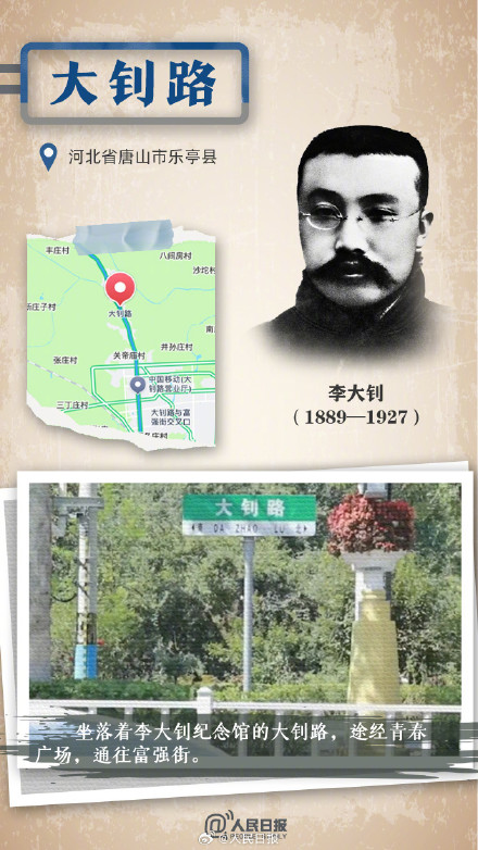 这些路的命名与烈士有关