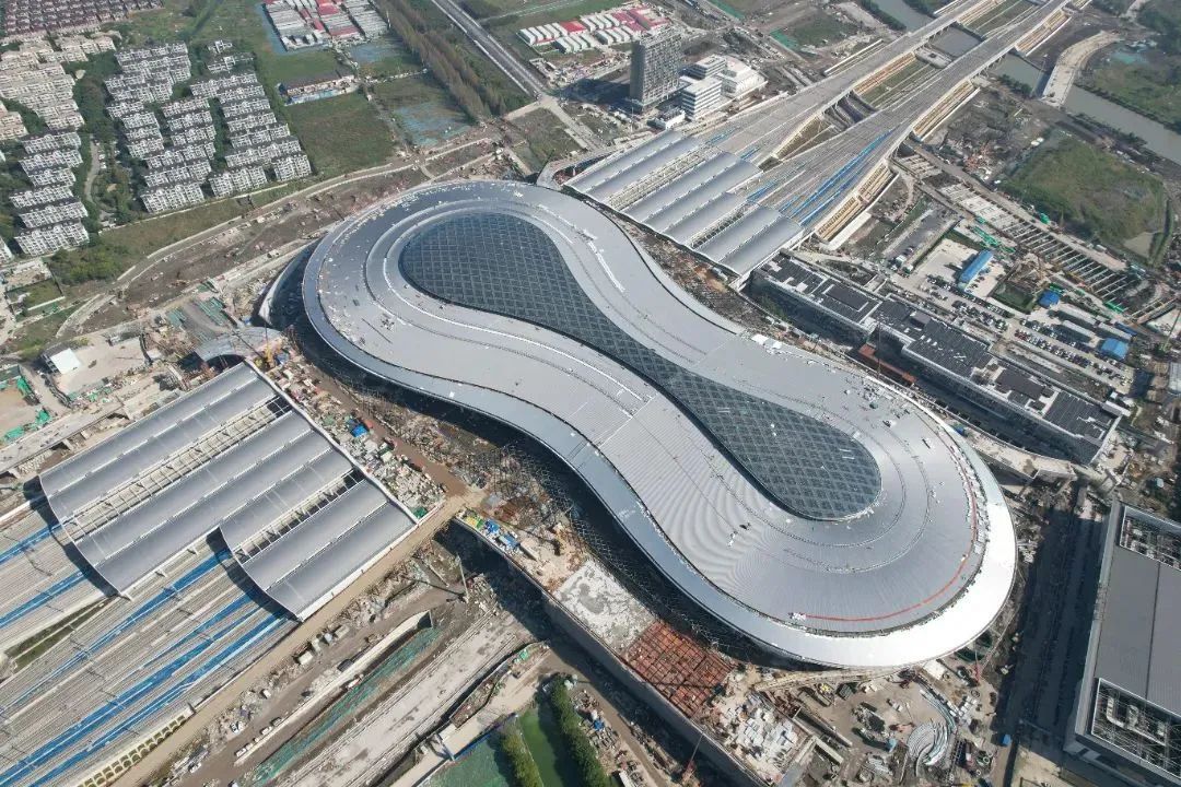 上海年底将启用新高铁站！系沪苏湖高铁全线8站中最大新建站，去苏州湖州将更快→