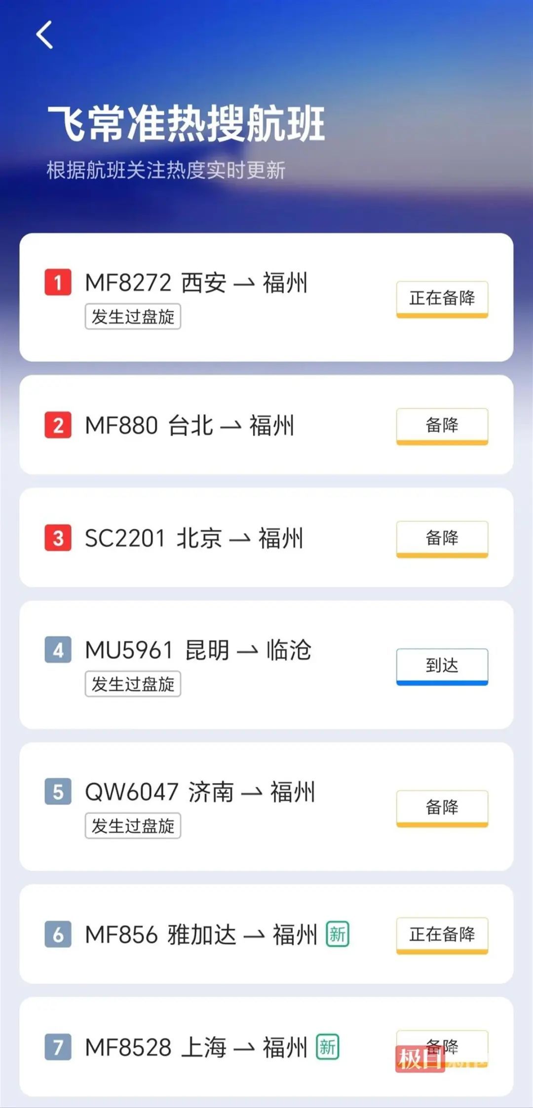 最新 | 飞往福州机场航班大面积备降！机场回应！