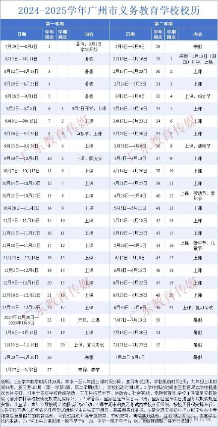 最新放假通知！广州、中山中小学寒假时间确定