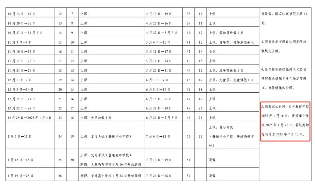 深圳中小学寒假时间→