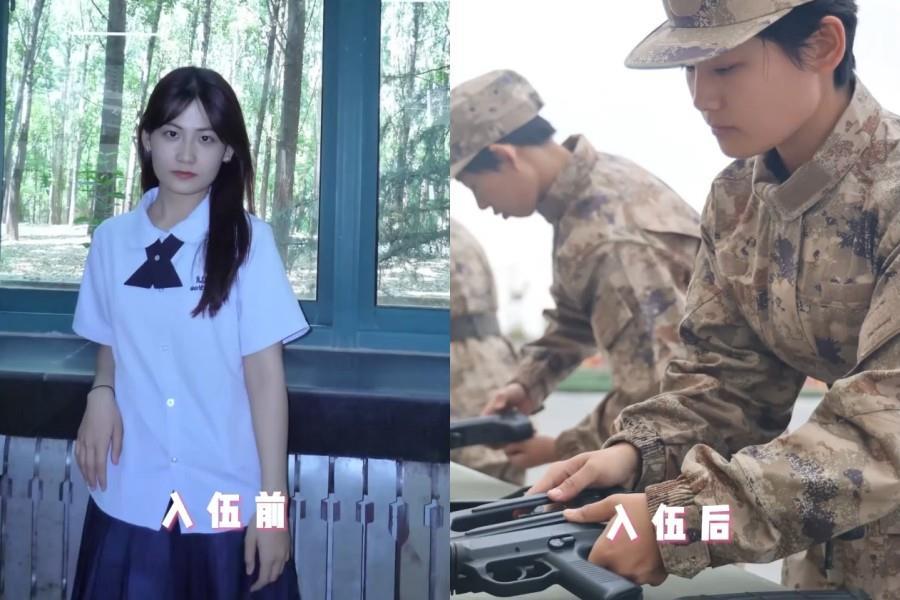 又美又飒!这是女兵的入伍前vs入伍后 又美又飒!这是女兵的入伍前vs入伍后