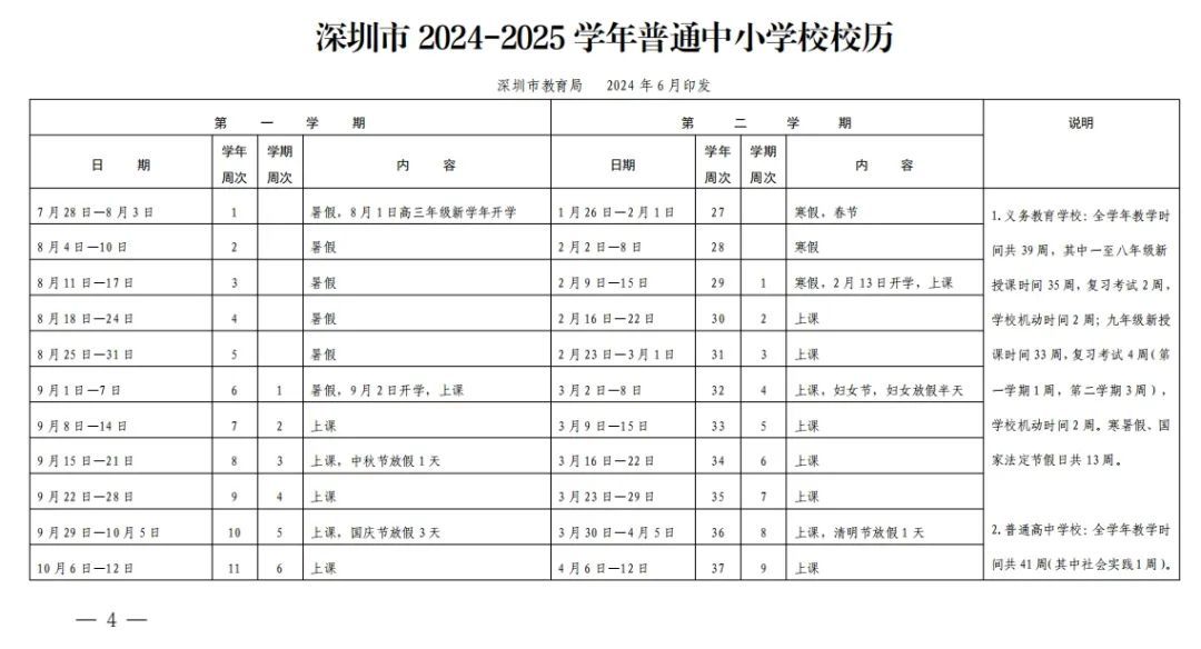 深圳中小学寒假时间→
