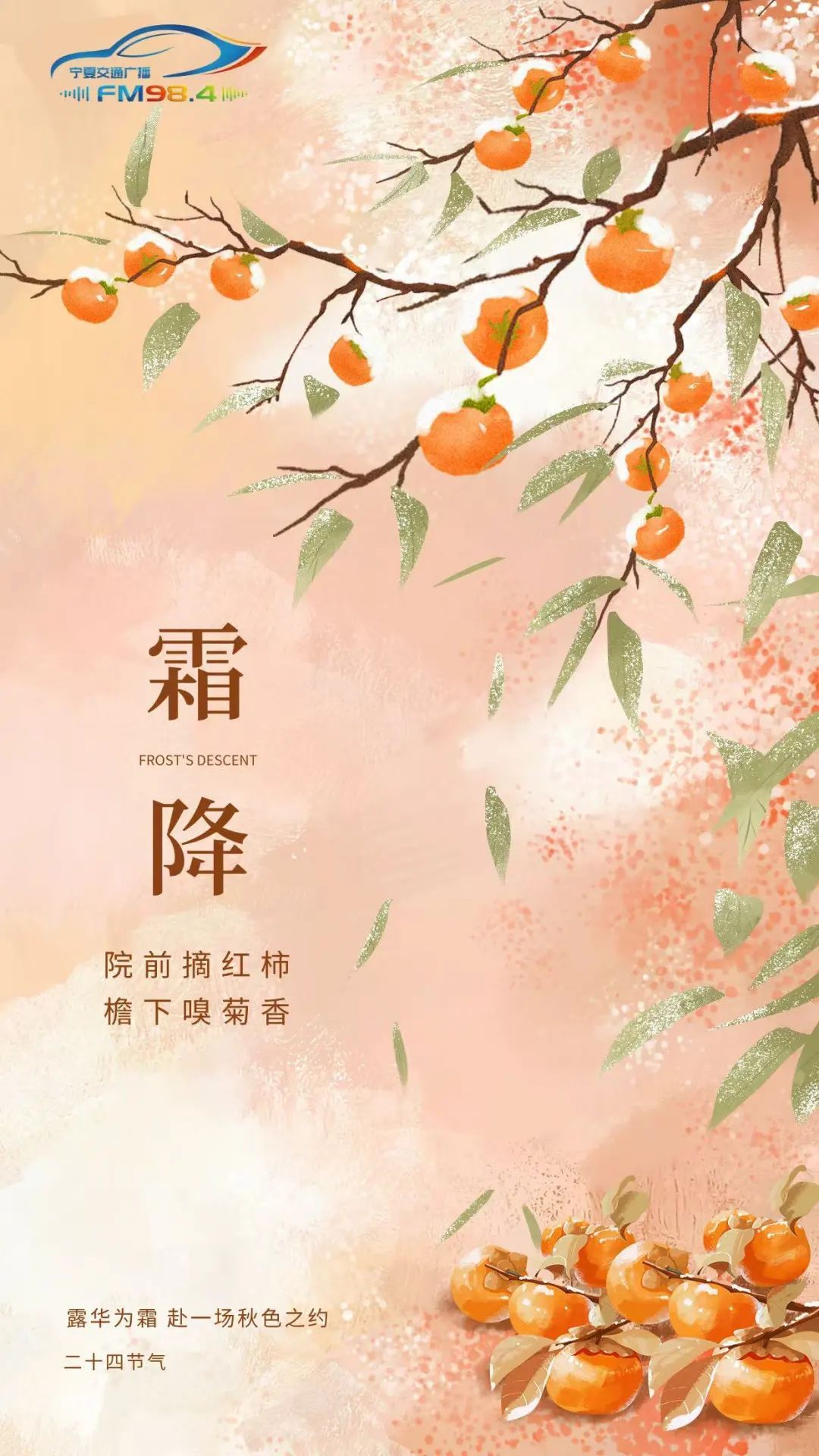 今日霜降!昼夜温差达20度! 今日霜降!昼夜温差达20度!