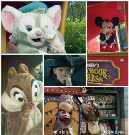 迪士尼全员模仿向佐摸鼻梁