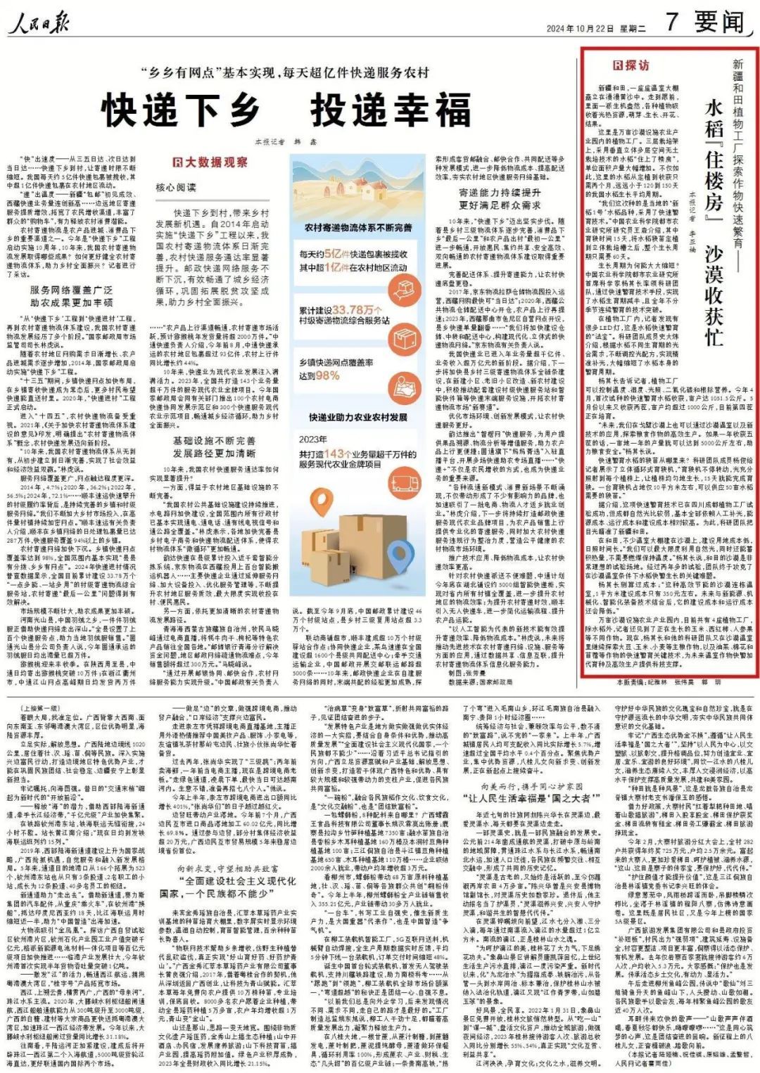 你没听错,新疆和田沙漠里种出了水稻! 你没听错,新疆和田沙漠里种出了水稻!