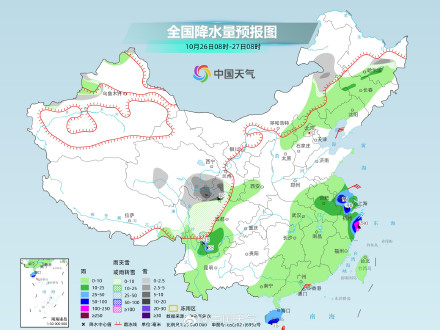 我国大部降水稀少 台风“潭美”联手冷空气给南部海域制造持续大风