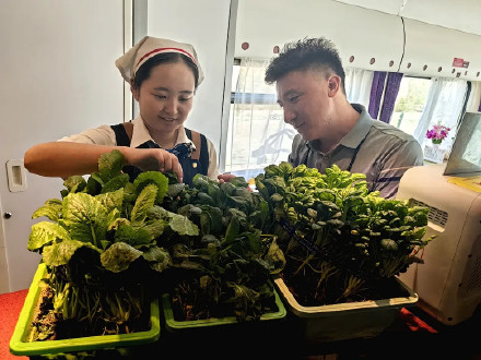 火车餐车提供现摘现炒服务