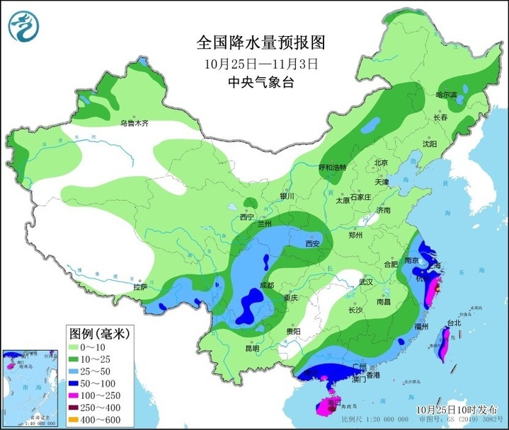 南部及东部沿海有较强风雨 长江以北大部地区气温偏高