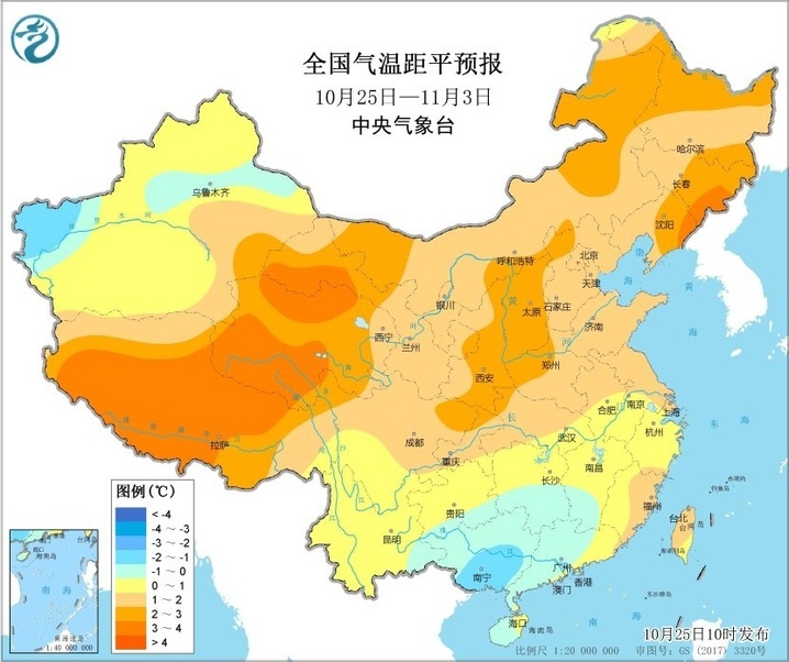 南部及东部沿海有较强风雨 长江以北大部地区气温偏高