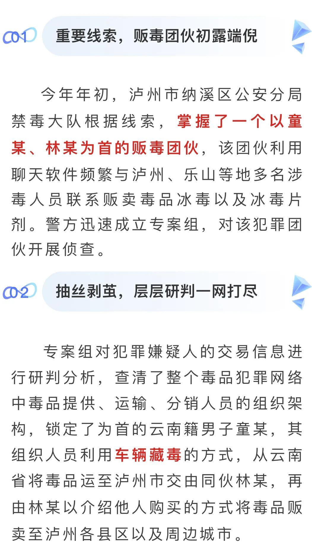 车辆藏毒，跨省运输！四川泸州警方斩断一条跨省贩运毒品通道