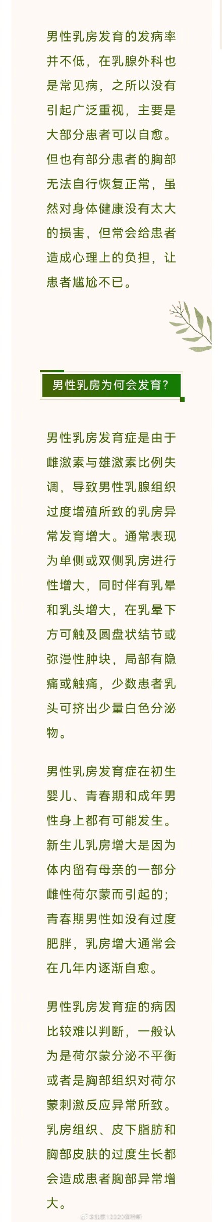 乳腺疾病不只是女性有——了解男性乳房发育症 乳腺疾病不只是女性有——了解男性乳房发育症